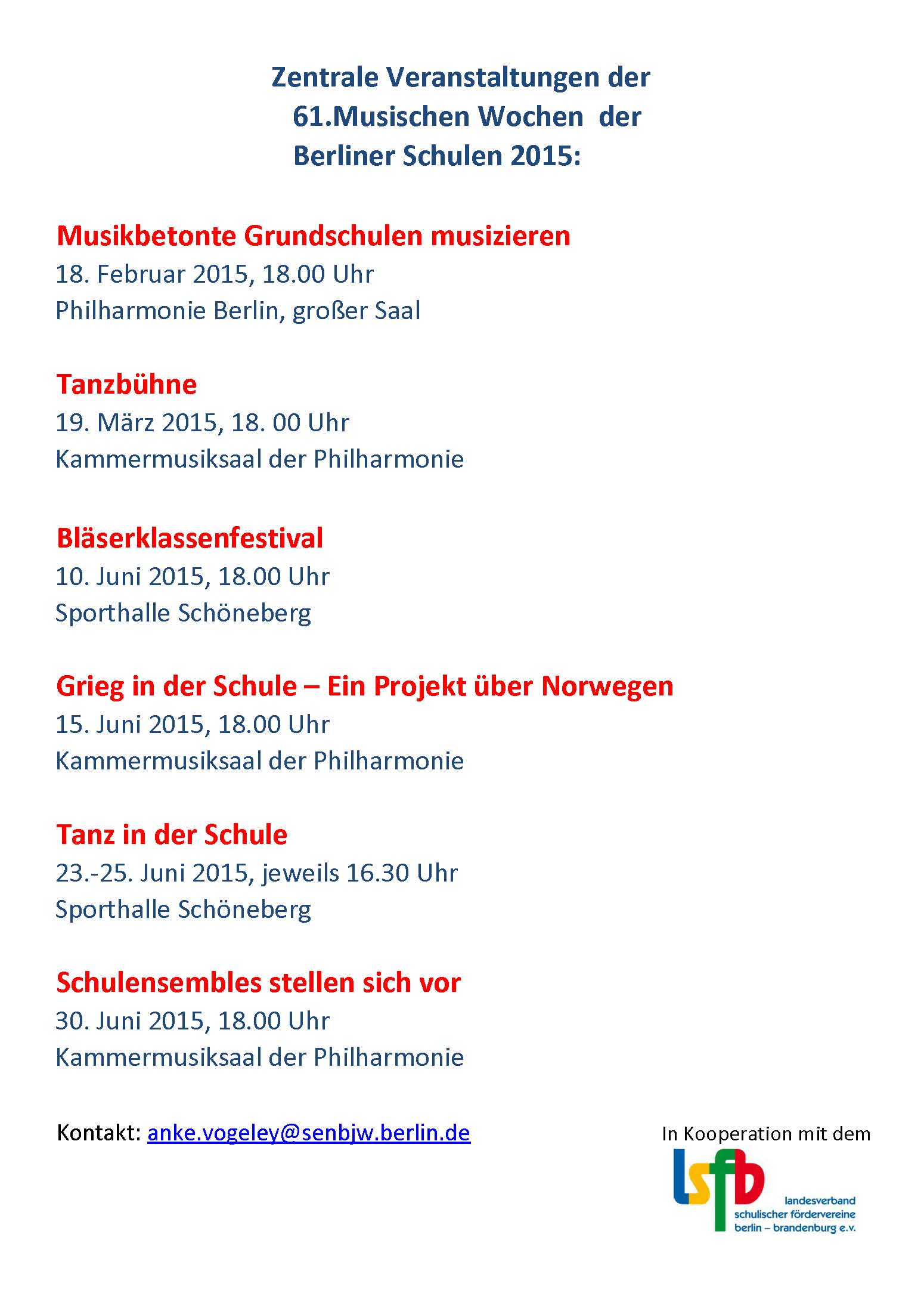 Programm Berliner Bläserklassenfestival 2015 Seite 4
